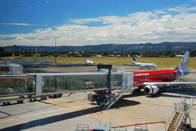 Adelaide Airport is the fifth busiest airport in Australia.